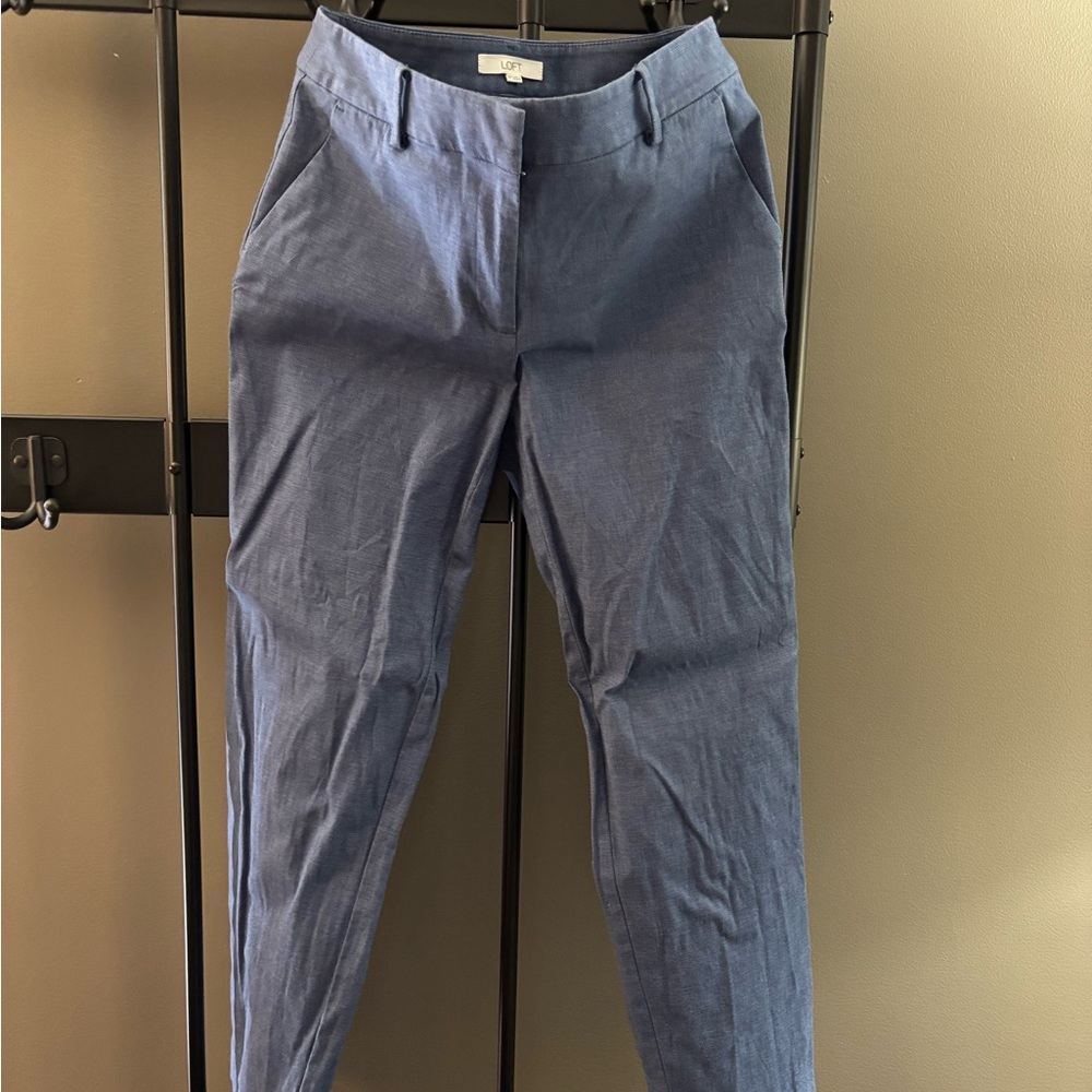 LOFT Women’s Slate Blue Chinos